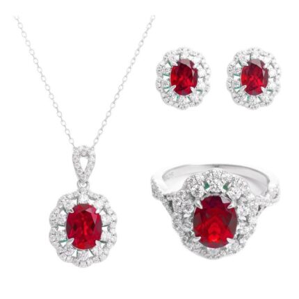 Ruby Jewelry Set