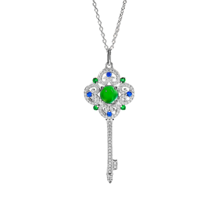 Jade Marrow Key Necklace